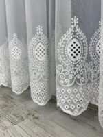 Pragline Etek Güpürlü Bambu Modern Tül Perde|Ütü İstemez Her Odaya Uygun - Görsel 4