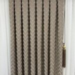 Tüylü Lüks Pano Fon Perde Bej