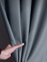 Gece Mavisi Keten Dokulu Fon Perde - Görsel 2