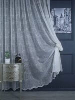 Ütü İstemez Şantuk Fantazi Desen Tül Perde - Görsel 4