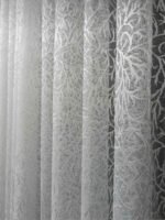 Ütü İstemez Pati Zeytin Dalı Desen Tül Perde - Görsel 3