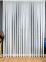 Bambu Şantuklu Yoğun Dokulu Tül Perde Ağır Gramajlı Ütü İstemeyen