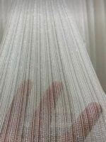 Ütü İstemez Gümüş Simli Armür Kar Desen Her Odaya Uygun Tül Perde