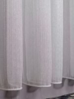 Ütü İstemez Gümüş Simli Armür Kar Desen Her Odaya Uygun Tül Perde - Görsel 2