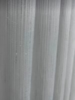 Ütü İstemez Gümüş Simli Armür Kar Desen Her Odaya Uygun Tül Perde - Görsel 5