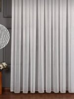 Ütü İstemeyen Örme Balık Sırtı Desen Tül Perde - Görsel 3