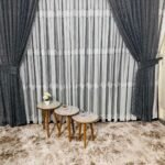 Fransız Örme Kdk Şantuk Gri Desen Tül Fon