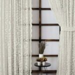 Sarmaşık Desen Kdk Beyaz Tül Fon Perde