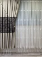 Pano Fon Perde Acı Kahve Bej