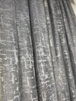 Ütü İstemez Şantuk Fantezi Desen Gri Tül Perde - Görsel 5