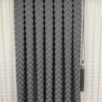 Tüylü Lüks Pano Fon Perde Gri