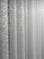 Ütü İstemez Pati Zeytin Dalı Desen Tül Perde - Görsel 2