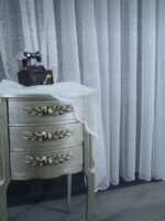 Ütü İstemez Kum Noktalı Desen Tül Perde Her Odaya Uygun Tül Perde - Görsel 3