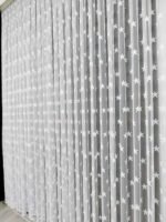 Yıldız Desen Çocuk Odası Tül Perde Ağır Gramajlı Ütü İstemez - Görsel 3