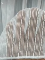 Ütü İstemeyen Tek Burgu Makarna Desen Ağır Gramajlı Her Odaya Uygun Tül Perde - Görsel 4