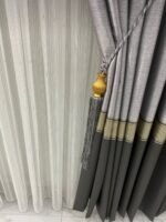 Samuray Gümüş Pırlanta Tül Perde Ağır Gramajlı Her Odaya Uygun Ütü İstemeyen - Görsel 5