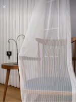 Ütü İstemeyen Tek Burgu Makarna Desen Ağır Gramajlı Her Odaya Uygun Tül Perde - Görsel 3