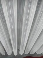 Ütü İstemeyen Tek Burgu Makarna Desen Ağır Gramajlı Her Odaya Uygun Tül Perde - Görsel 2