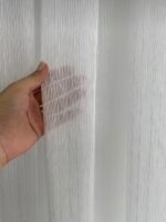 Ütü İstemeyen Gümüş Simli Molla Desen Ağır Gramajlı Her Odaya Uygun Tül Perde