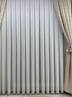 Üsküdar Keten Burgulu Desen, Ağır Gramajlı Kırışmaz Her Odaya Uygun Tül Perde - Görsel 2