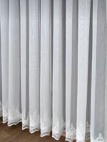 Keten Zemin Geniş Etek Lüks Güpürlü Tül Perde Kırışmaz Ütü İstemez