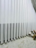 Ütü İstemeyen Kanada Desen Ağır Gramajlı Her Odaya Uygun Düz Tül Perde - Görsel 5