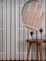 Ütü İstemeyen Tek Burgu Makarna Desen Ağır Gramajlı Her Odaya Uygun Tül Perde