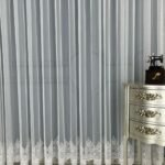 Pragline Etek Güpürlü Bambu Modern Tül Perde|Ütü İstemez Her Odaya Uygun