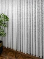 Ütü İstemez Pati Zeytin Dalı Desen Tül Perde - Görsel 4